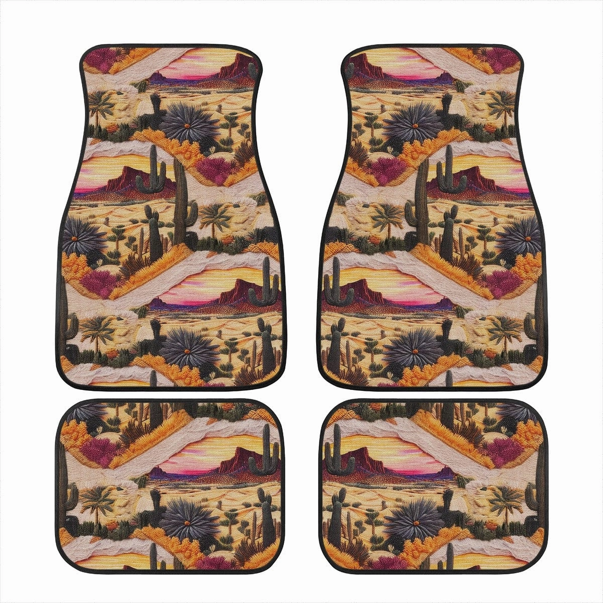 Desert and Cactus Car Floor Mats