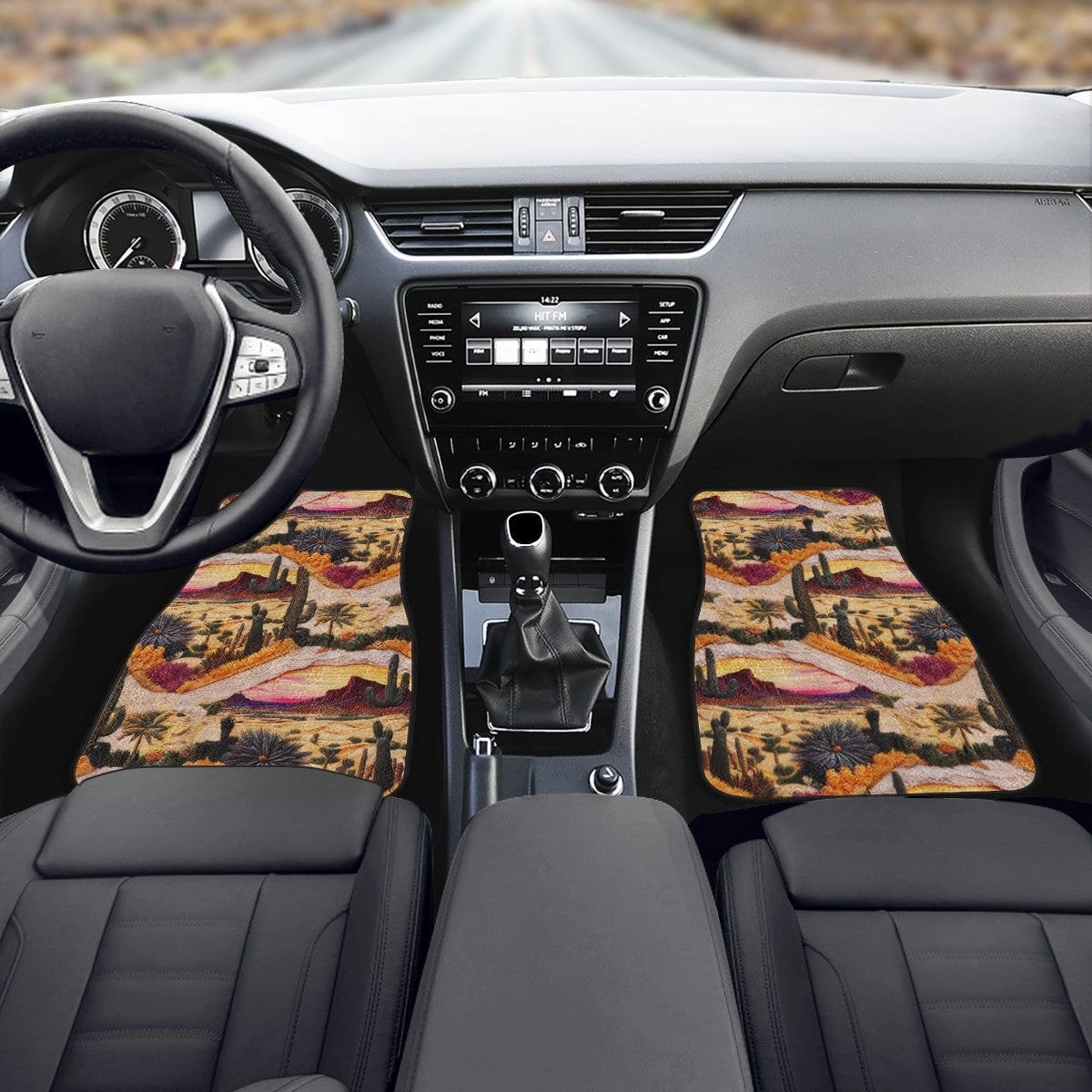 Desert and Cactus Car Floor Mats