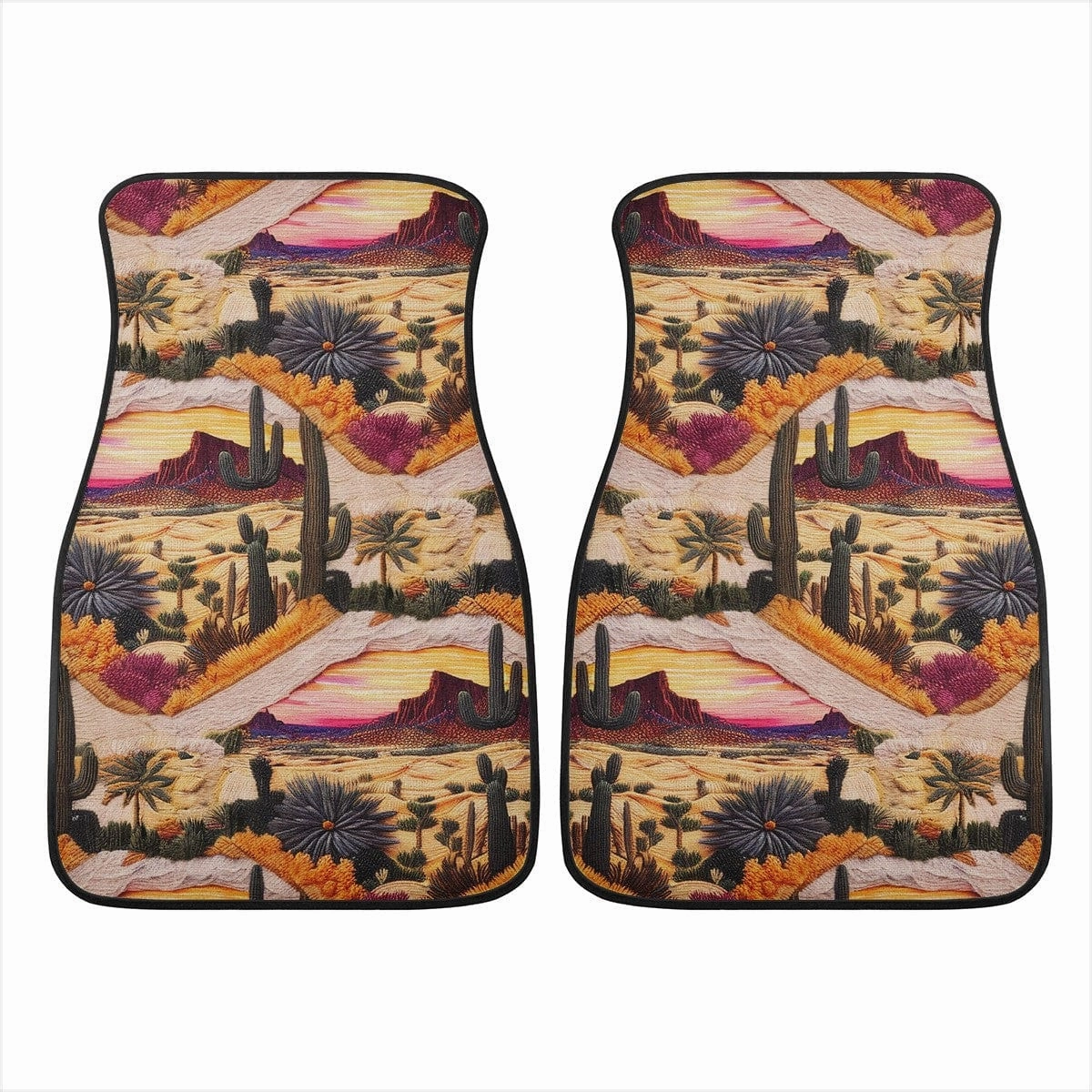 Desert and Cactus Car Floor Mats