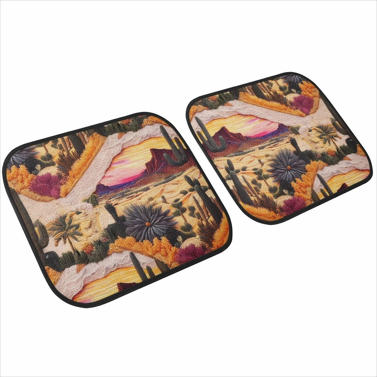 Desert and Cactus Car Floor Mats