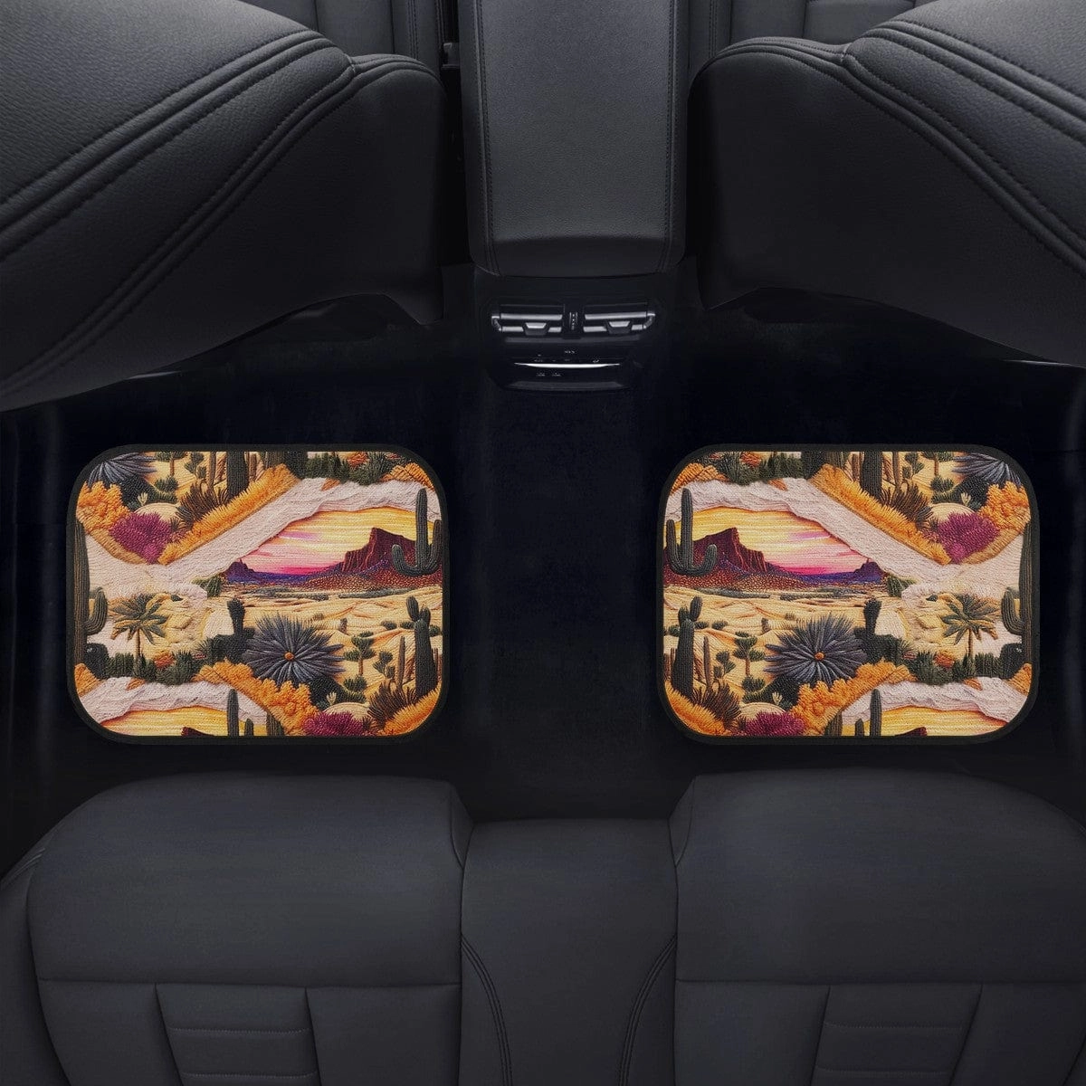 Desert and Cactus Car Floor Mats