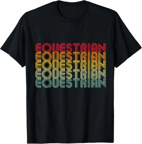 design retro wavy letters colorful T-Shirt