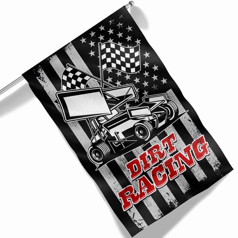 Dirt Racing Sprint Car American Flag MLN1339F