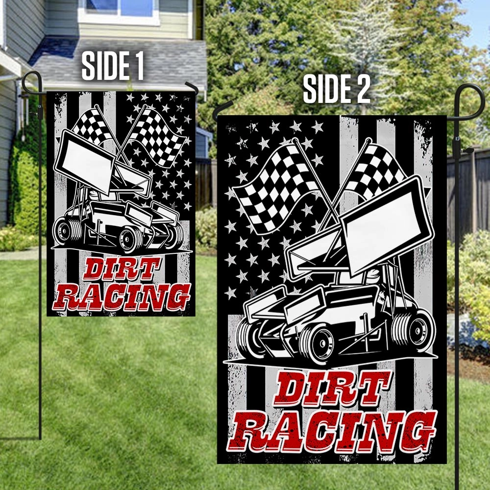 Dirt Racing Sprint Car American Flag MLN1339F