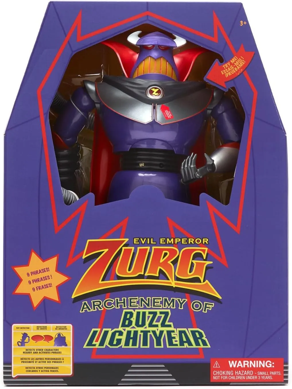 Disney Store Official Zurg Interactive Talking Action Figure from Toy Story, Features Sounds and Phrases from the Movies, Interacts with Other Figures and Toys