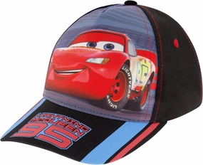 Disney Boys' Baseball Hat, Lightning McQueen Adjustable Cap for Toddler 2-4 Or Kids Ages 4-7