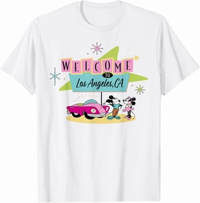 Disney "Welcome to Los Angeles" Disneyland Celebration Retro T-Shirt