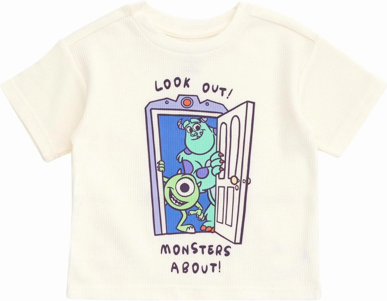 Disney Waffle Knit T-Shirt and Shorts Outfit Set Newborn to Little Kid Sizes (0-3 Months - 5)