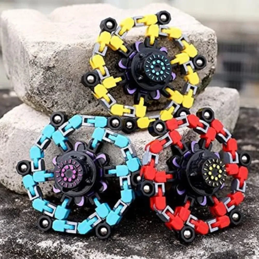 DIY Deformable Robot Fidget Spinner – Spinning Stress Relief Toy for Kids & Adults