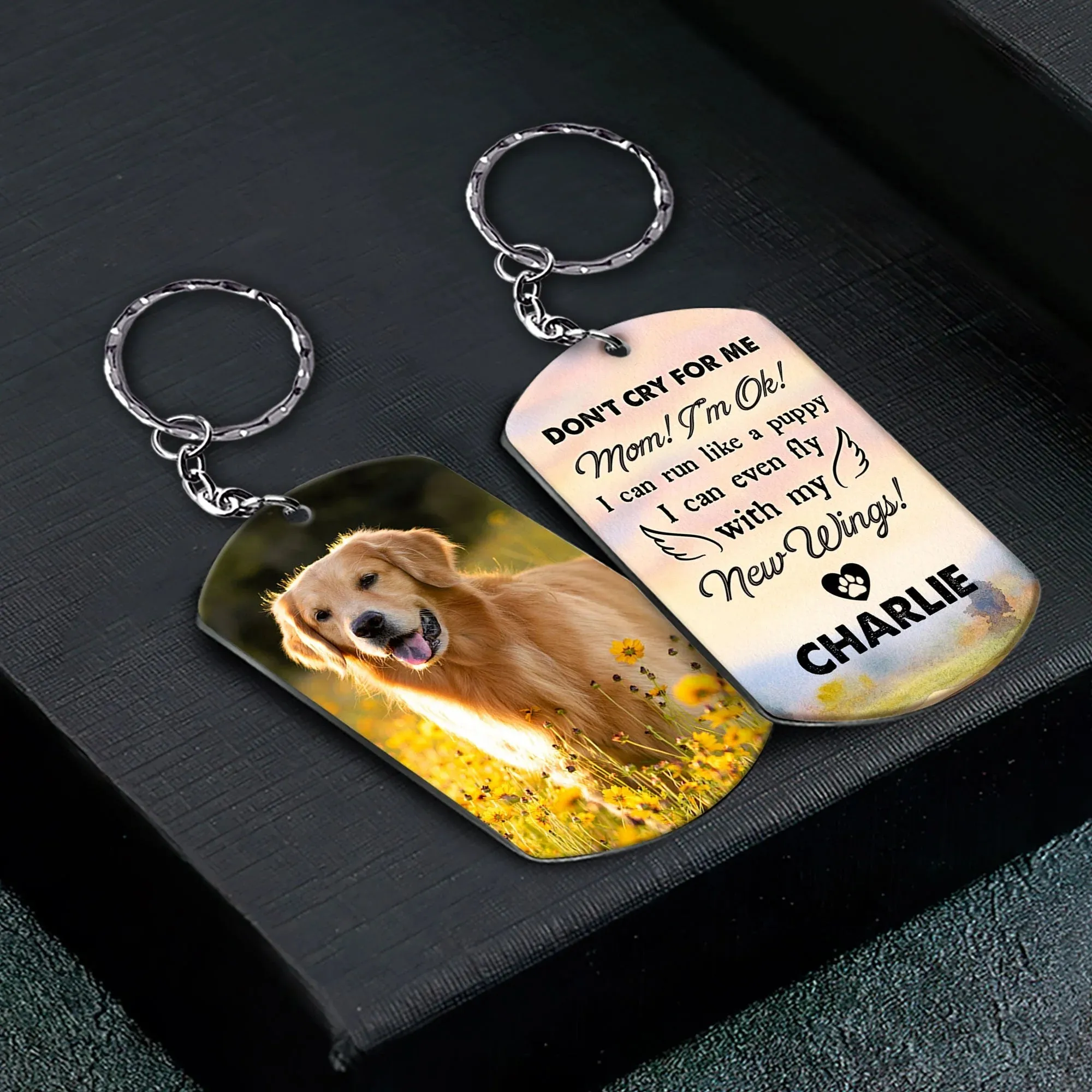 Don't Cry For Me 2 - Personalized Photo Keychain