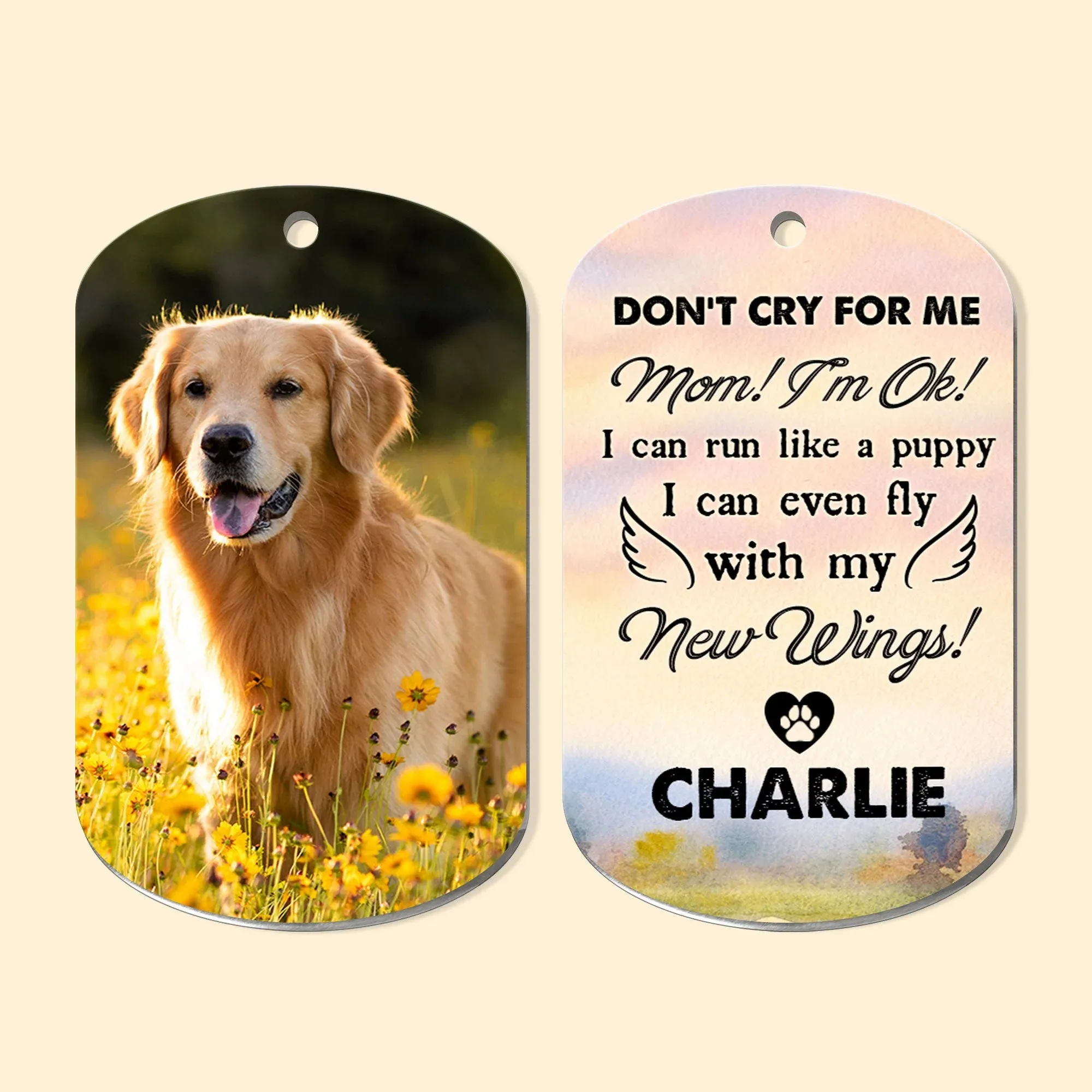 Don't Cry For Me 2 - Personalized Photo Keychain