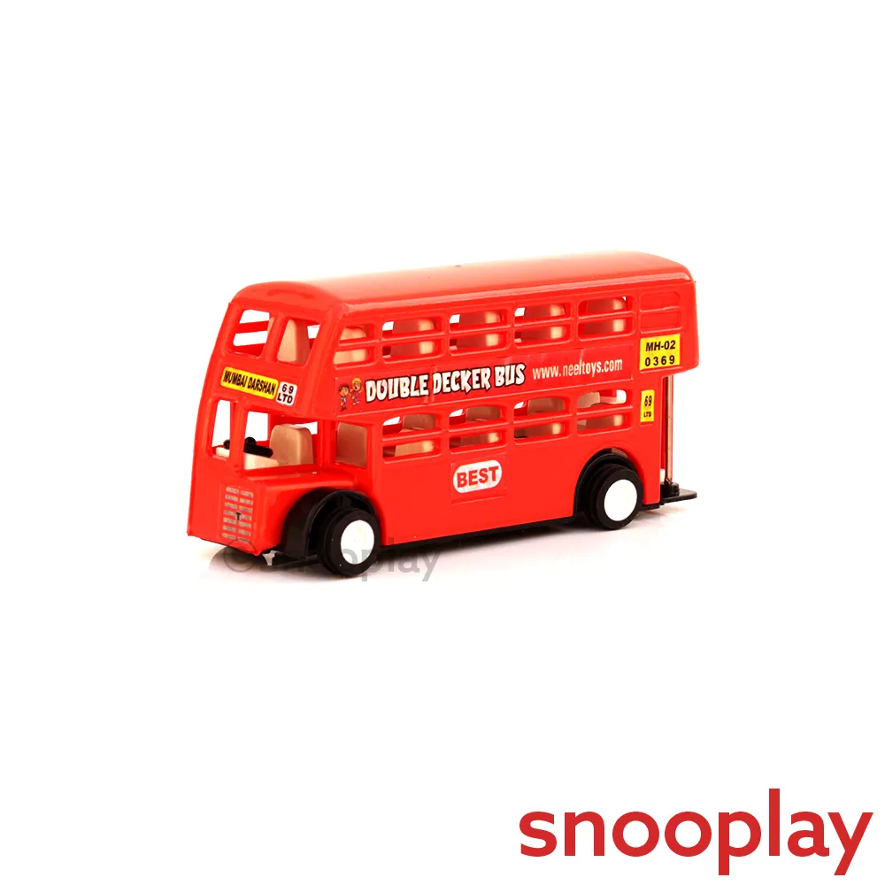 Double Decker Pull Back Toy Bus