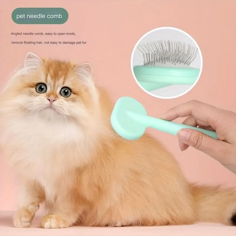 Double-Sided Pet Grooming Comb & Clippers