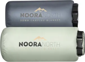 Down Camping Blanket with Footbox - Packable Warm Puffy Ultralight Camp Quilt - Fill Power 650 - Water Resistant for Backpacking Hiking Travel – Compact Outdoor Throw Sleeping Blanket with Bag - 52x77