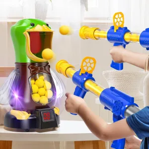 Duck Shooting Toys for Kids 3 4 5 6 7 8 Year Old - Movable Shooting Game with 36 Balls, 2 Air Pump Toy Indoor and Outdoor, Competition Game Gifts for Boys and Girls Ages 5 6 7 8 9 Years Old