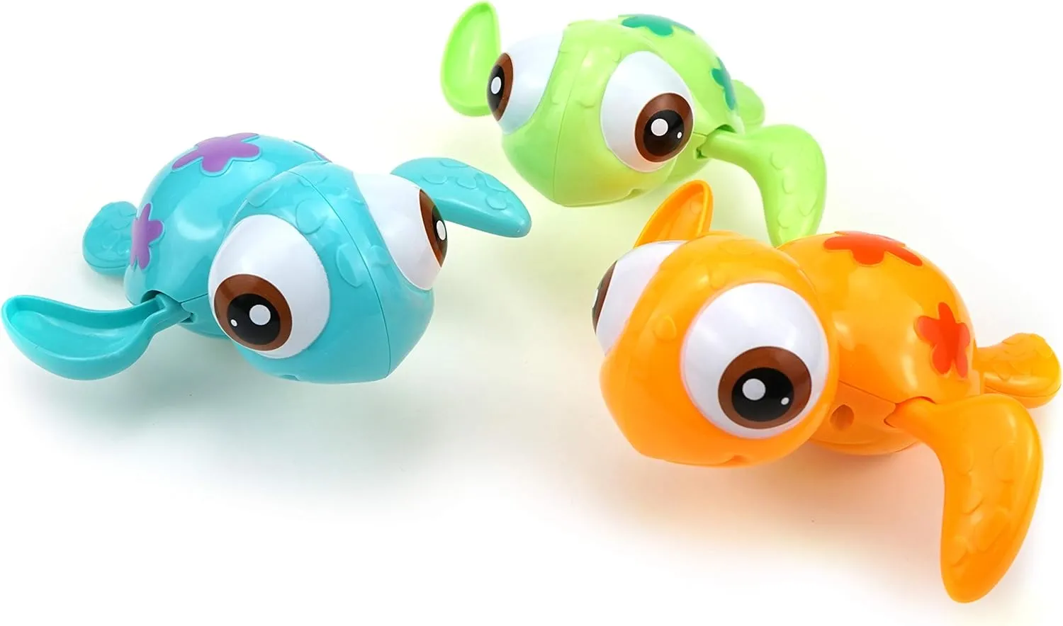 DUCKBOXX XX Wind-up Swimming Sea Turtles Bath Toy, No Battery Mold-Free Anti-Rust Interactive Montessori Toy for Kids 18M  (3pcs)