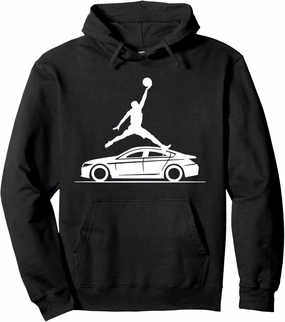 Dunking Over A Car Dunk Champion Pullover Hoodie