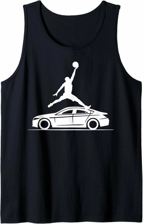 Dunking Over A Car Dunk Champion Tank Top