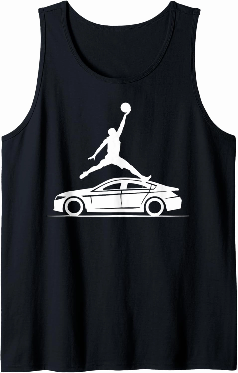 Dunking Over A Car Dunk Champion Tank Top