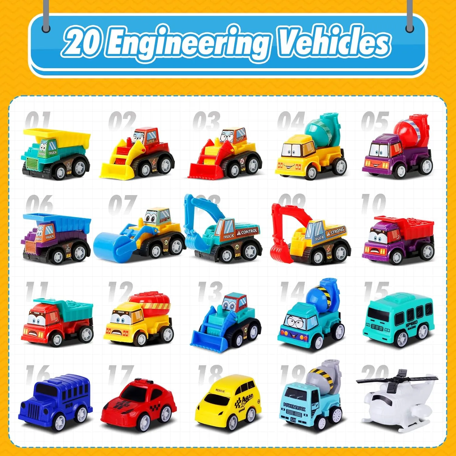 Easter Eggs with Cars Inside - 12 PCS Prefilled Easter Eggs with Pull-Back Toy Cars - Kids Easter Basket Stuffers & Party Favor Toys for Boys and Girls Over Age 3 Years Old