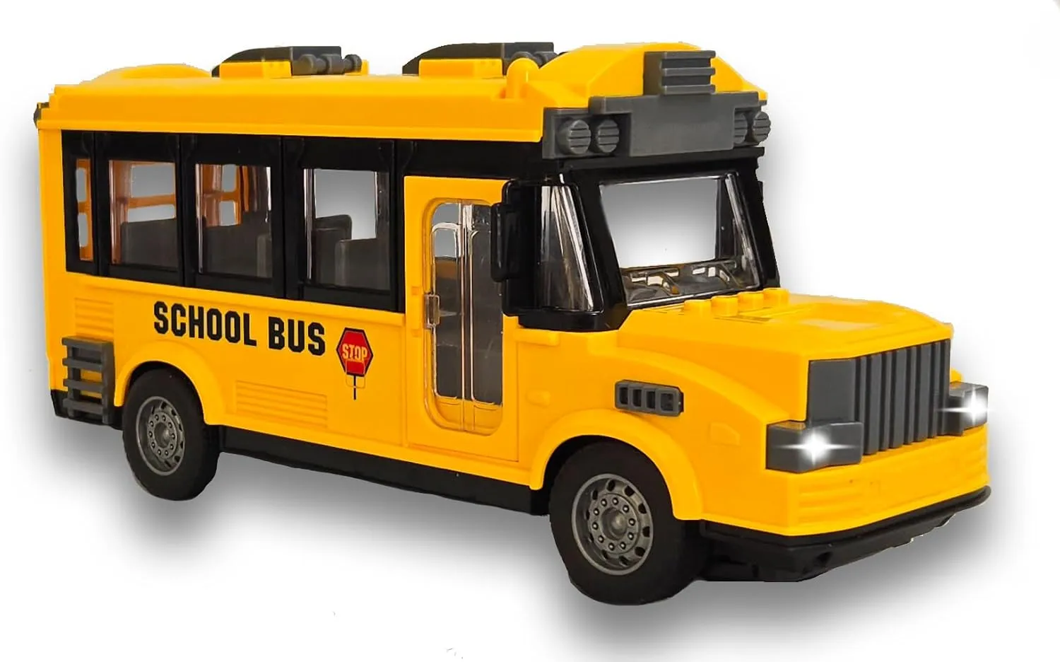 eBigValue RC School Bus, Remote Control Bus Car Electronic Vehicles High Simulation All Directions Driving RC School Bus Cars Play Toys Gift for Children