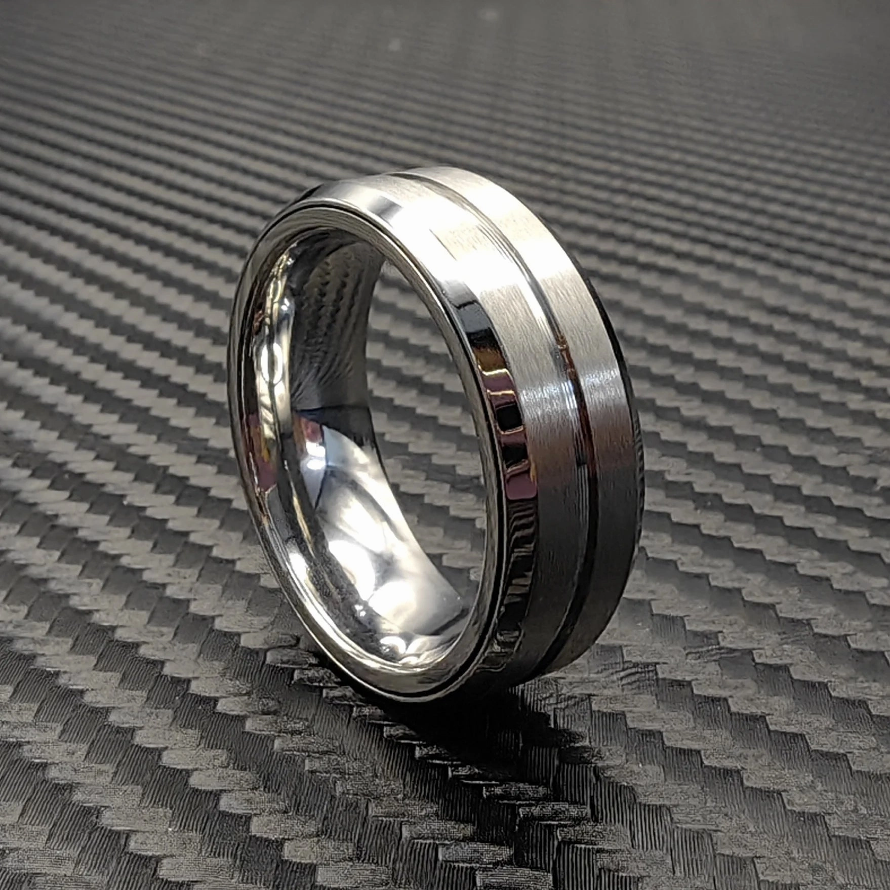 EDC Magnetic Metal Fidget Slider Ratchet Ring – A Stylish Ratchet Accessory for Stress Relief, ADHD Focus, and Haptic Satisfaction