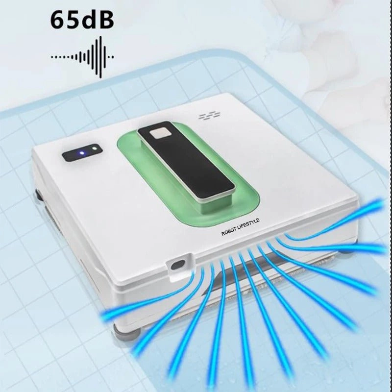 Electric Window Cleaner Robot - Remote Control Automatic Window Cleaner Robot with Anti-Falling Sensor Detection