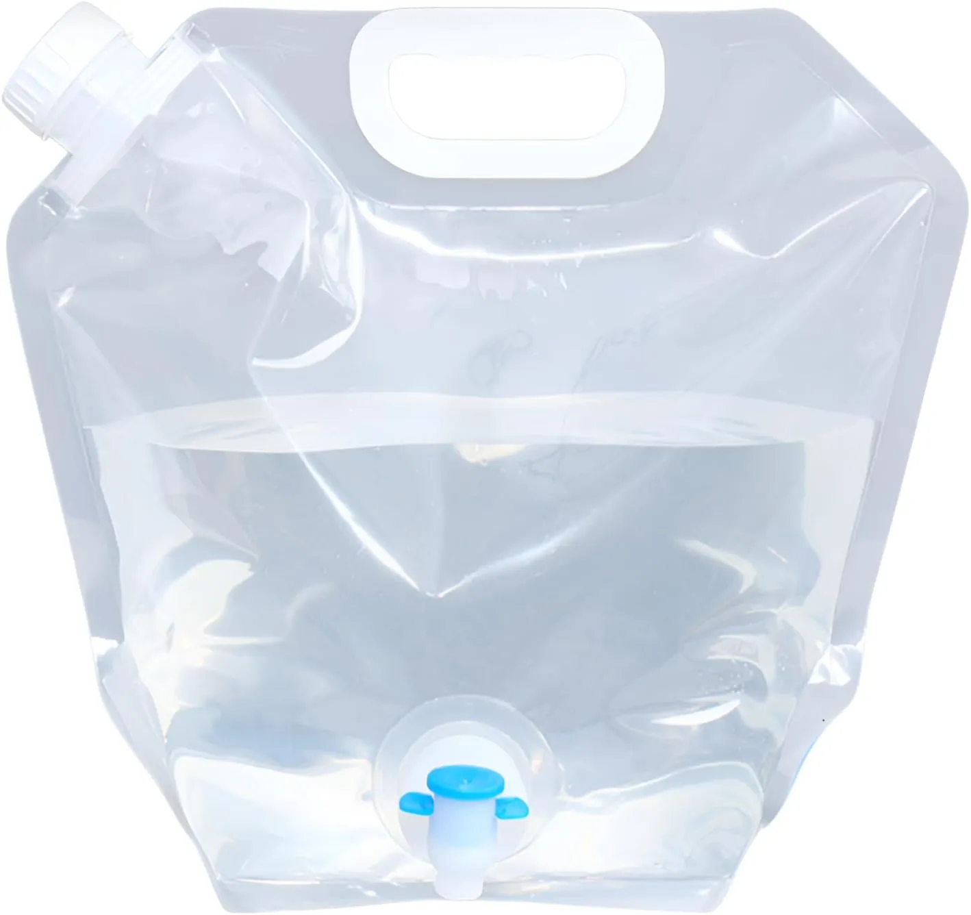 Ellniges]Portable Collapsible Water Container, 2.6 Gallon BPA-Free, Foldable Water Jug for Outdoor Activities, Leak-Proof, Freezable, Food Grade