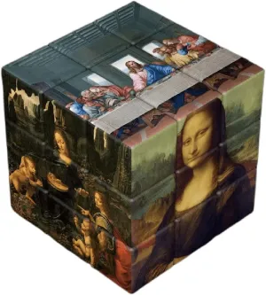 Famous Painting Theme Series Magic Cube, Celebrity Masterpiece Photo Transform Cube, Creative Gift, Toys (Van Gogh-Postimpressionism Style)