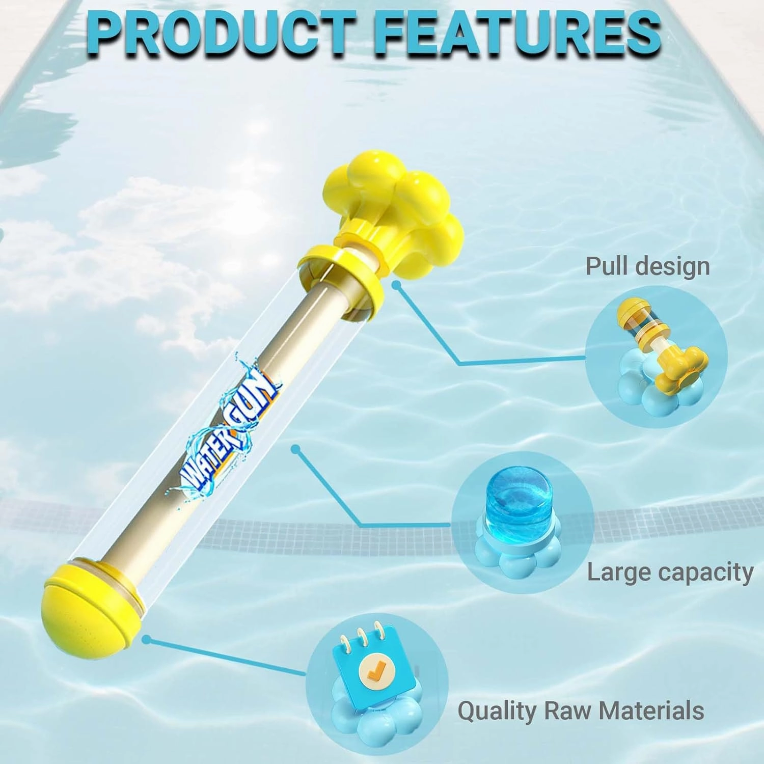 Firework Water Gun, Fireworks Style Water Spray Toys, Romantic Fireworks Style Water Guns Spray Toy for Couples, Waters Firework Spray Gun Squirter for Party, Interactive Game, etc (4 pcs Mix)