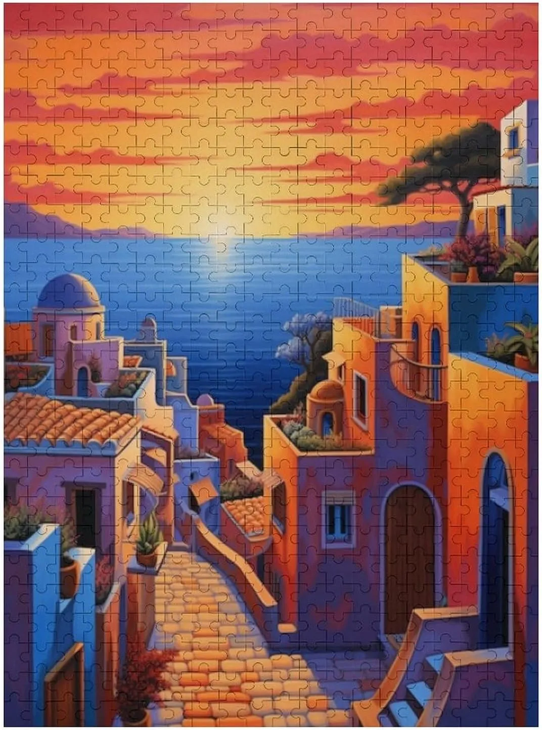 Fishing Village Puzzle for Adults and Kids Challenging Game Toys Impossible 500 Piece Puzzle Family Decoration Puzzle Funny Jigsaw Puzzle
