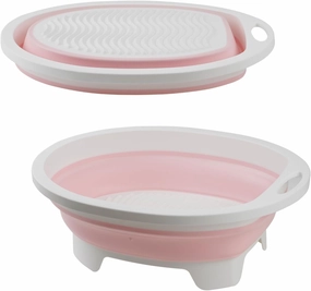 Fold Washboard Basin For Hand Washing Clothes,Washtub With Soap Holder Washboard,Portable Hand Washing Machine,Washboard Basin Clothes Cleaning Tools For Home School Dormitory
