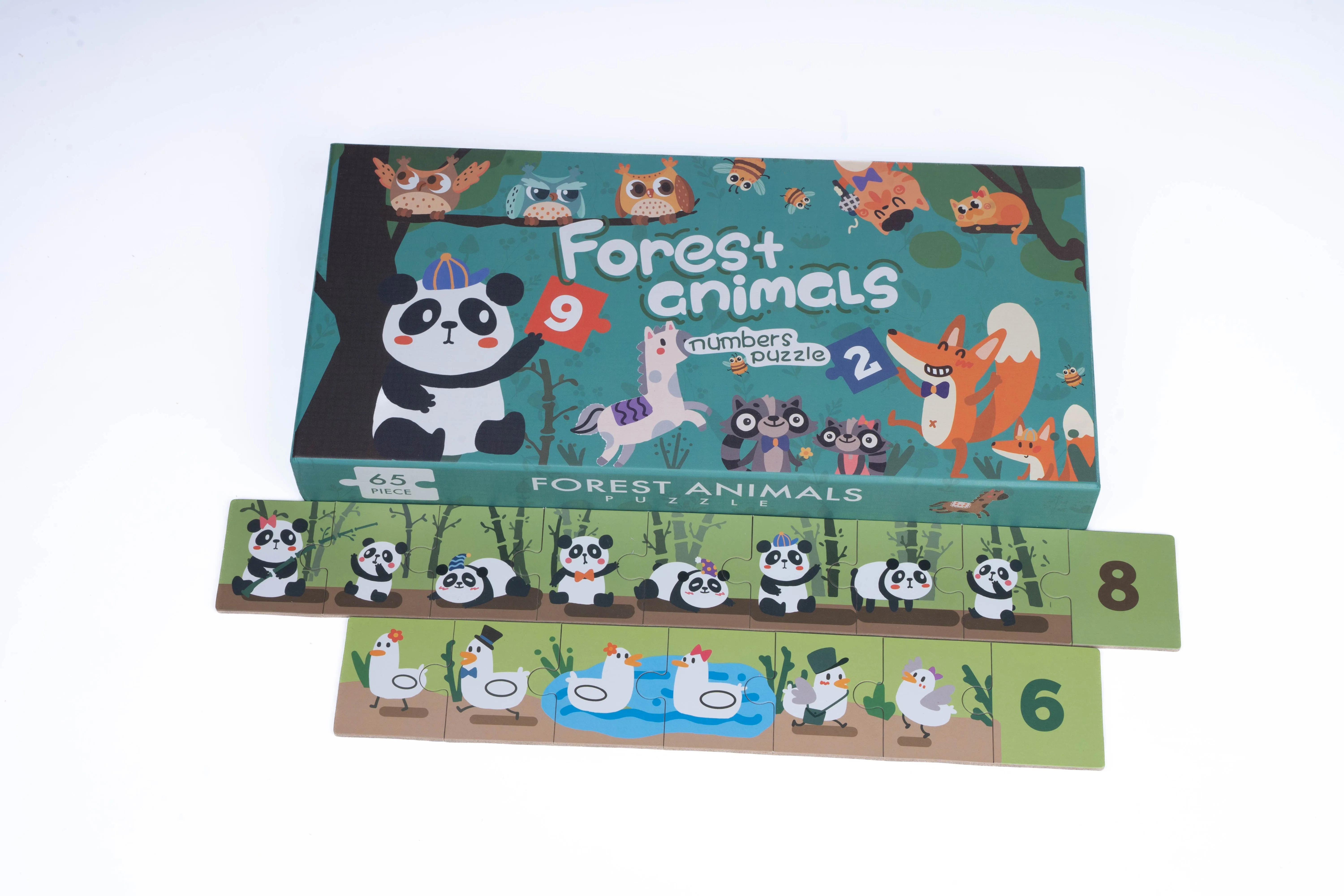 Forest Animal Number Puzzle