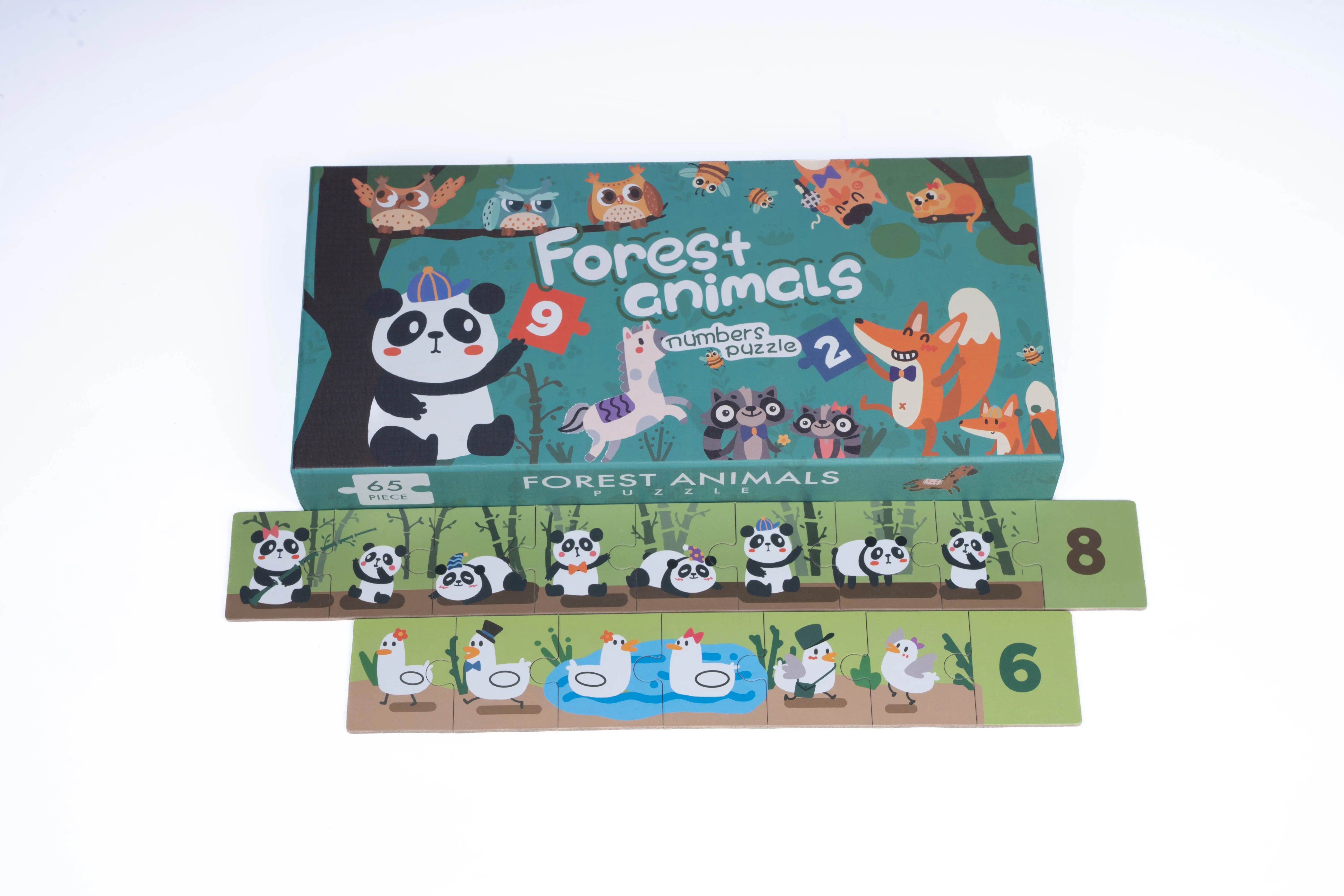 Forest Animal Number Puzzle