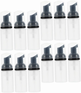 FRCOLOR 15PCS Empty Foaming Dispenser Bottles Travel Pump Bottles for Hand Soap Mousse Liquid Lightweight Portable Easy to Fill for Home the Go Use