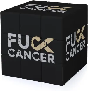 Fuck-Cancer Funny 3x3x3 Cube Smooth Lightweight Puzzle for Adult Graphic Printing Travel
