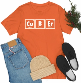 Funny Cub Er Periodic Tables Speed Cubing Math Chemistry Lover Student T-Shirt