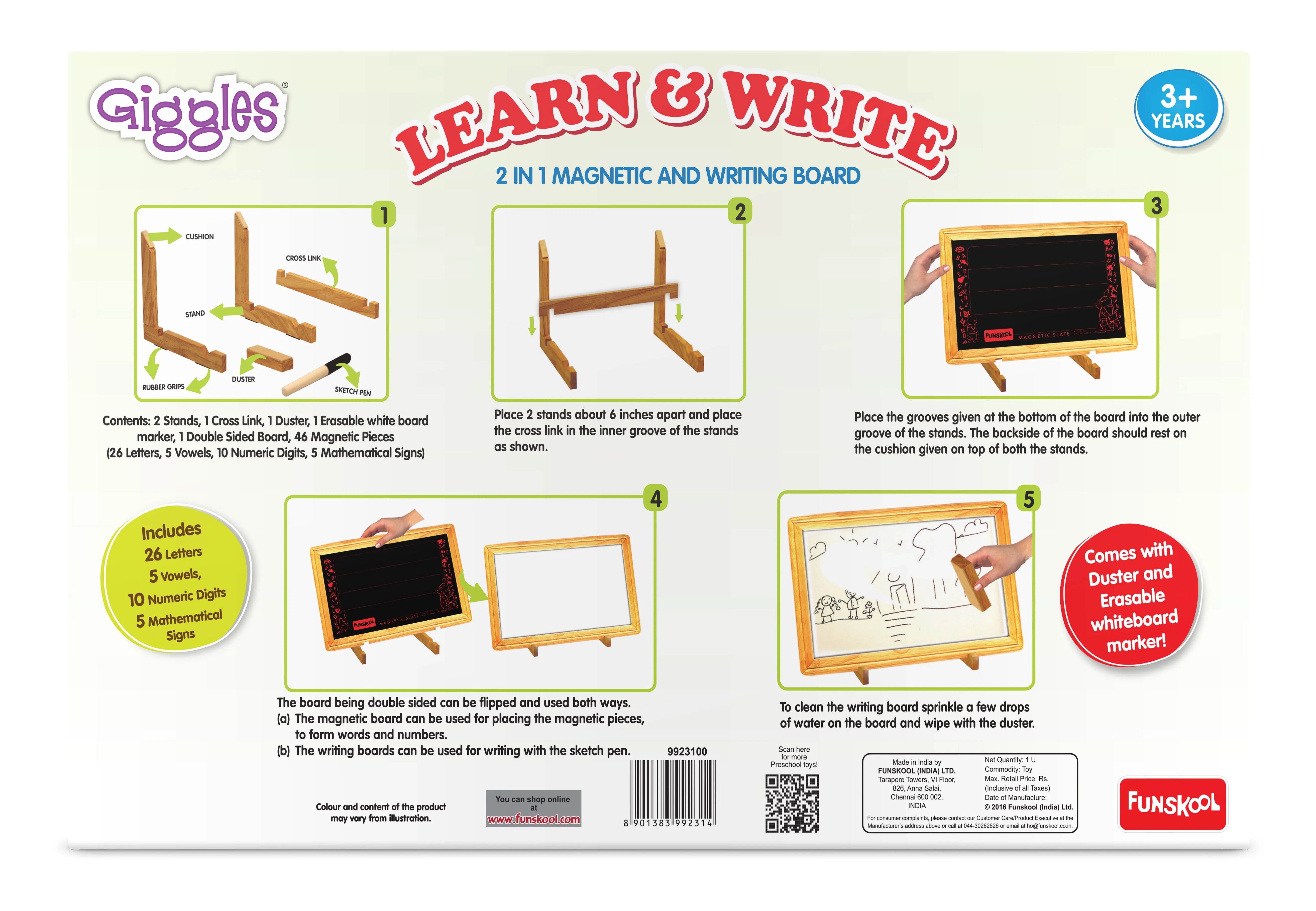 Funskool - LEARN & WRITE BOARD
