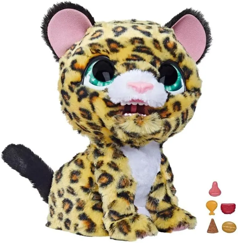 FurReal Lil’ Wilds Lolly The Leopard Plush Toy, Electronic Pets, with 40  Sounds and Reactions; Interactive Pet, Animatronic Toys for 4 Year Old Girls and Boys and Up