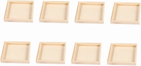 Gadpiparty 8pcs Wooden Block Trays for Puzzle Storage Creative Three Organizer for Rooms Material Smooth Finish for