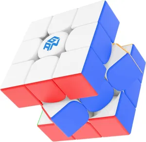 GAN 15 Maglev Speed Cube 3x3, GAN Magnetic Cube Perfectly Combines Weight, Magnet and Structure, 58.6g Ultra-Lightweight, Brain Teasers Puzzle Cube for Kids Adults, Latest Flagship Frost Version