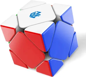 GAN Skewb 8 Magnets, Magnetic Speed Cube Gans Skewb Puzzle Cube Magic Cube Light-Weight GES Pro 90° Corner Cutting for Children Adult Competition