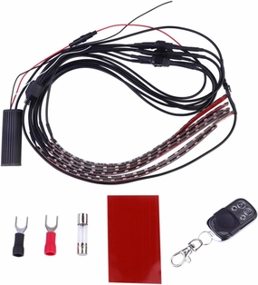 Gatuida Motorcycle Led Light Strips Colorful Led Light Bar for Motorbikes and Vehicles Easy Installation Material Suitable for All Weather Conditions