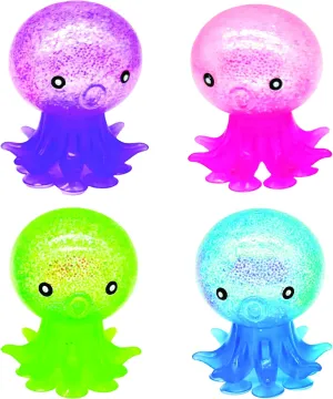 GEDDES Raymond Octopus Sucker Toys - Pack of 12 - Suction Cup Fidget Toys for Kids