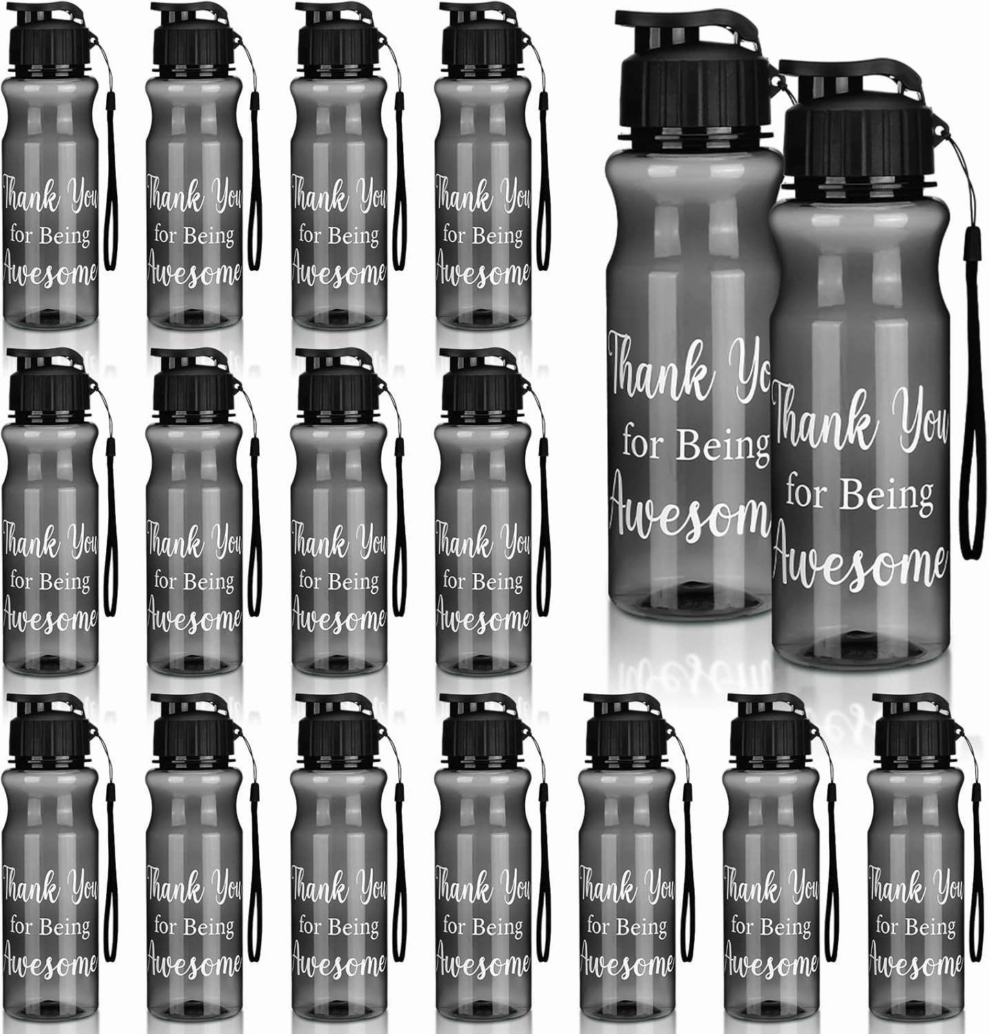 Gerrii 15 Pcs Teacher Appreciation Gifts in Bulk Nurse Week Gifts Thank You for Being Awesome 20. 3 oz Water Bottles for Coworker Social Worker Employee of Month