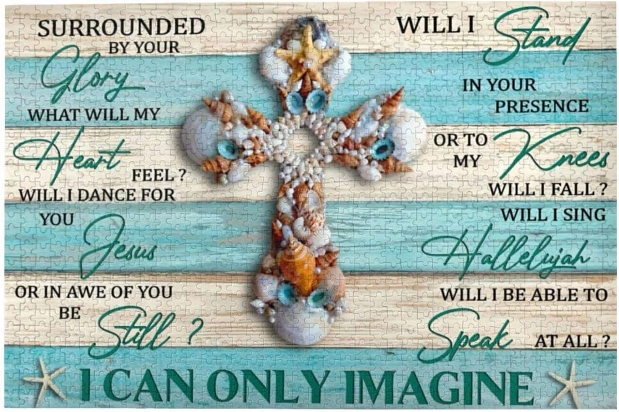 God says You are Poster 300 Pieces Jigsaw Puzzles for Adults Children - Exercise Patience Puzzle Game - Education Intellectual Large Puzzle Game Toys Gift