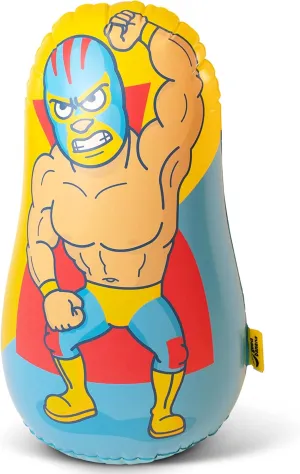 Good Banana : Wrestler - Wiggle Wobble Splashy Sprinkler - Kids Inflatable Outdoor Water Toy. Yard & Lawn Punching Interactive Sprinker, Ages 3 , Approx 39'' Tall, Multicolor, WWWRES