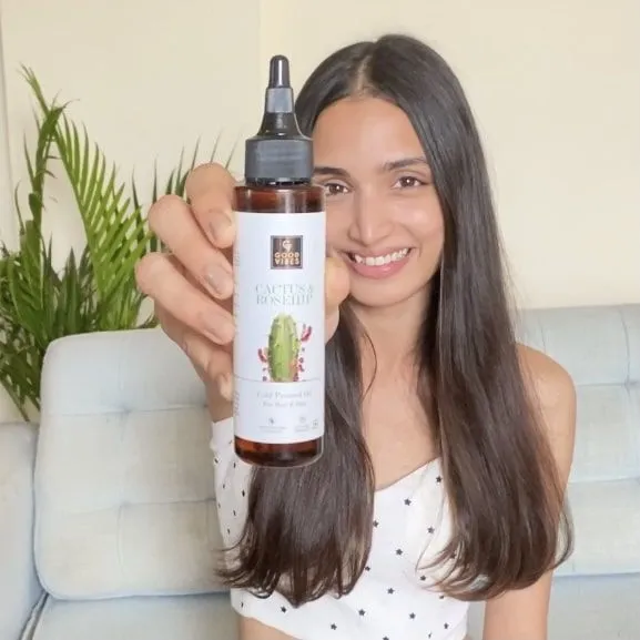 Good Vibes Cactus And Rosehip Cold Pressed Oil For Hair & Skin (100ml)