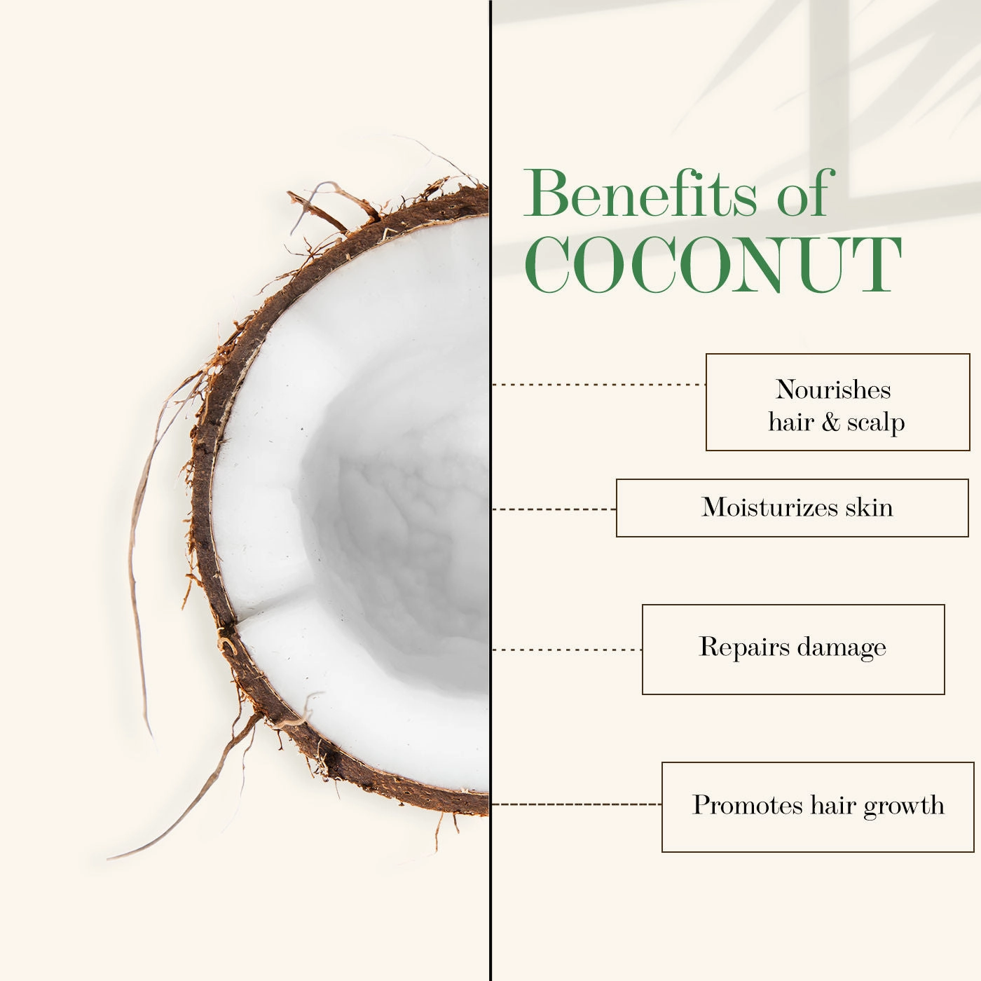 Good Vibes Coconut 100% Pure Cold Pressed Carrier Oil For Hair & Skin | Hair Growth, Anti-Ageing | No Parabens, No Animal Testing (100 ml)