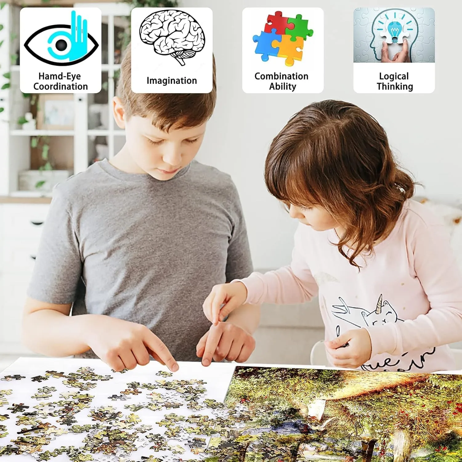 Grassland Running Horses Theme Wooden Puzzle for Perfect Patchworksuitable Home DecorationBirthday GiftsSuitable Both Men and Women Wooden Puzzle 1000 Pieces